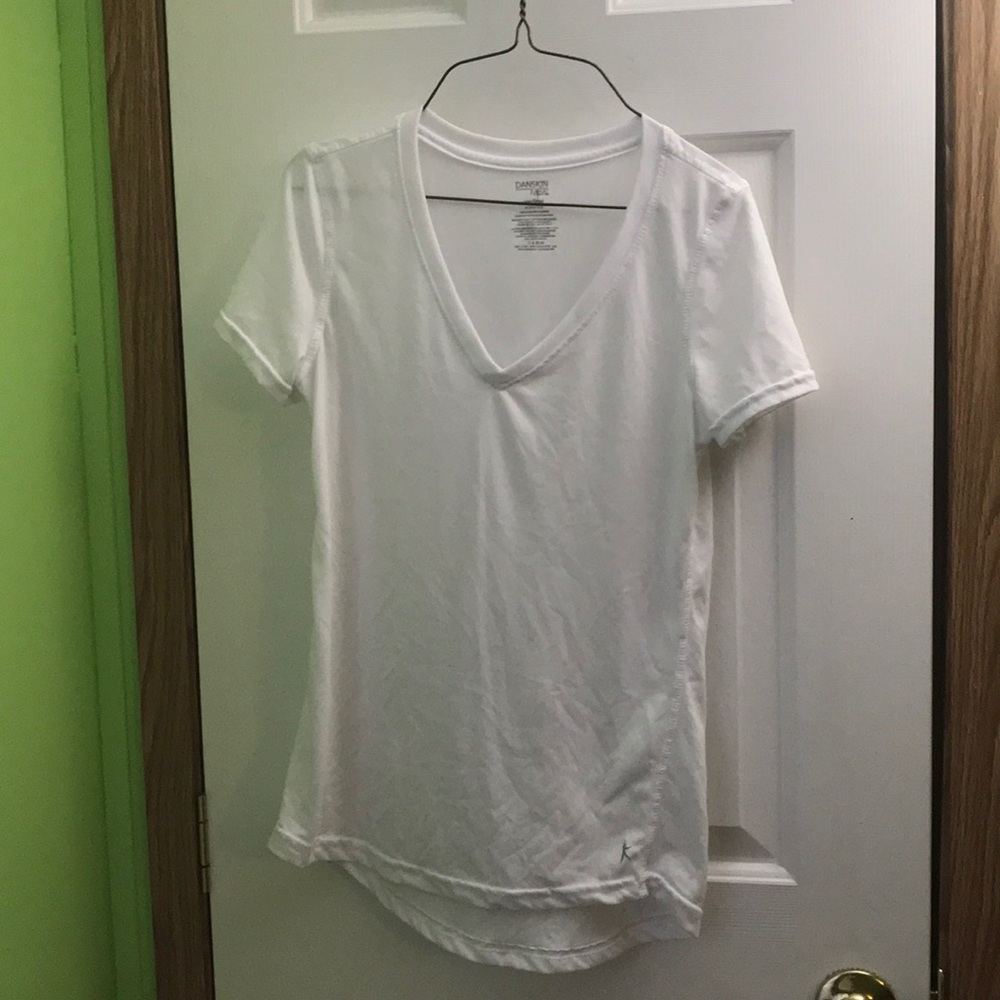 White v-neck
